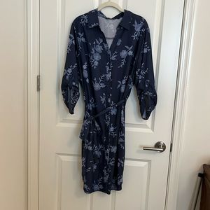 Belted shirt dress